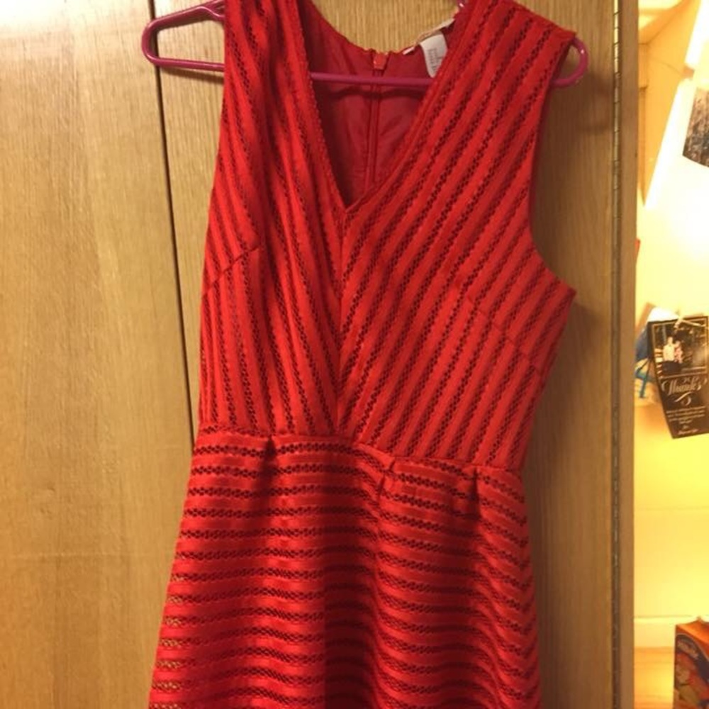 Red cocktail dress